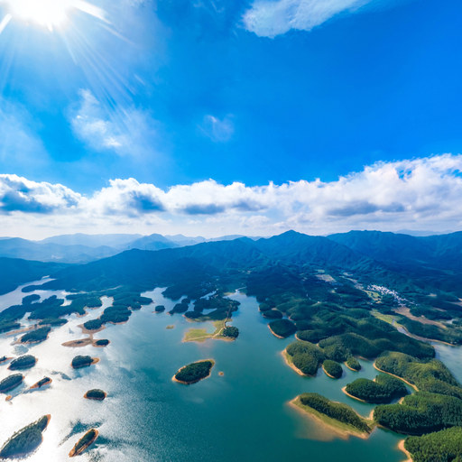 台山大隆洞水库全景图