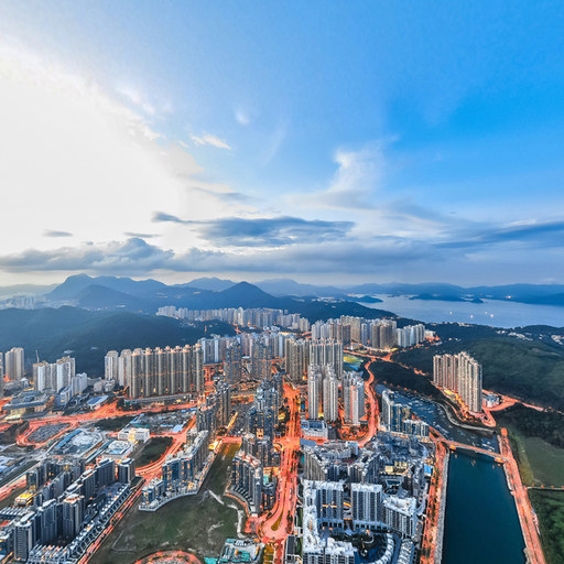 香港维多利亚港全景图